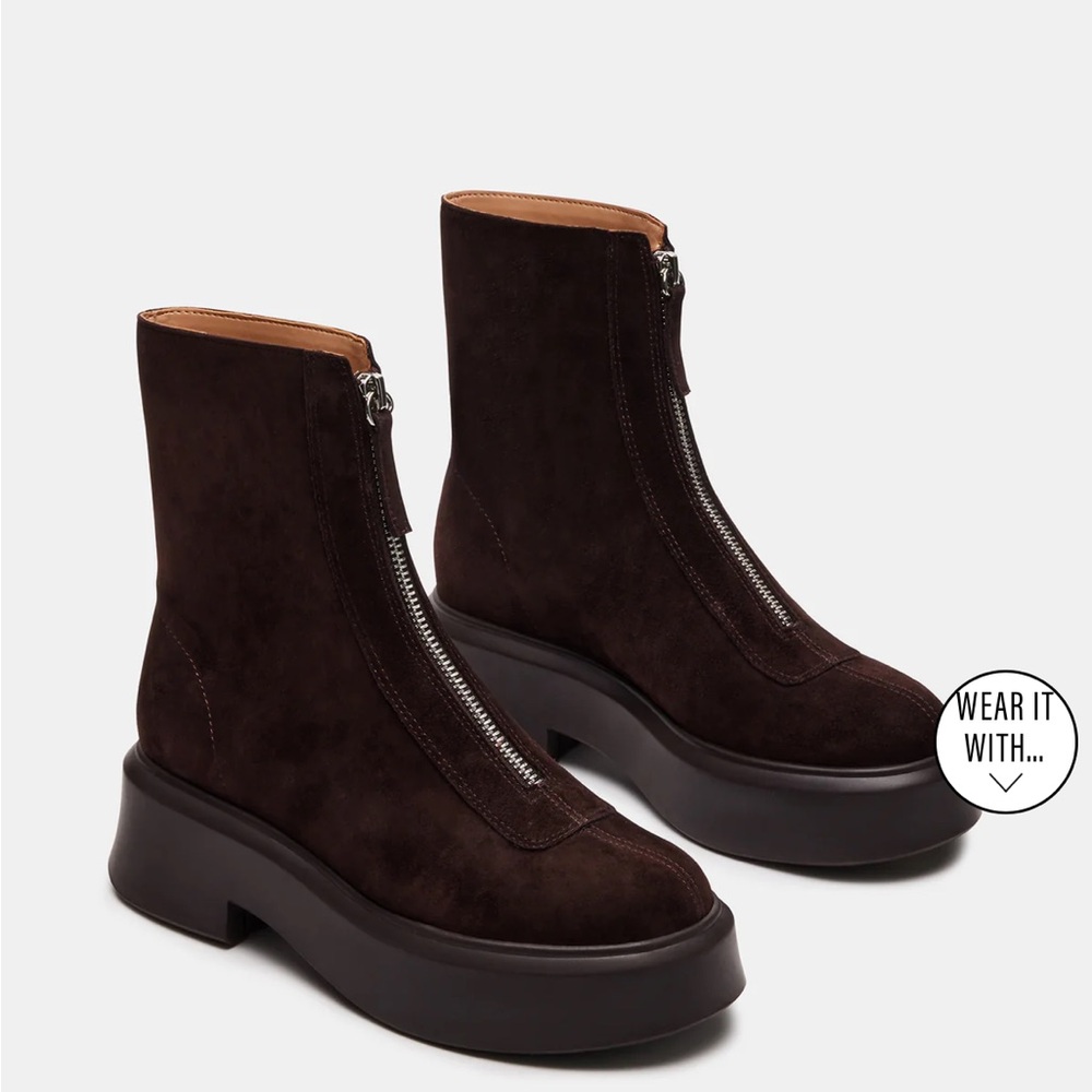 Steve Madden Dark Brown Ankle Boots